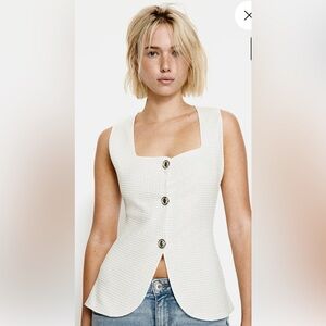 H&M TEXTURED JERSEY VEST size M BRAND NEW!!